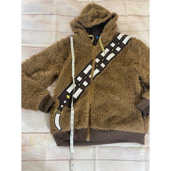 Star Wars Adults Cosplay Faux Fur Chewbacca Furry Hoodie - Small - Picture 7 of 13